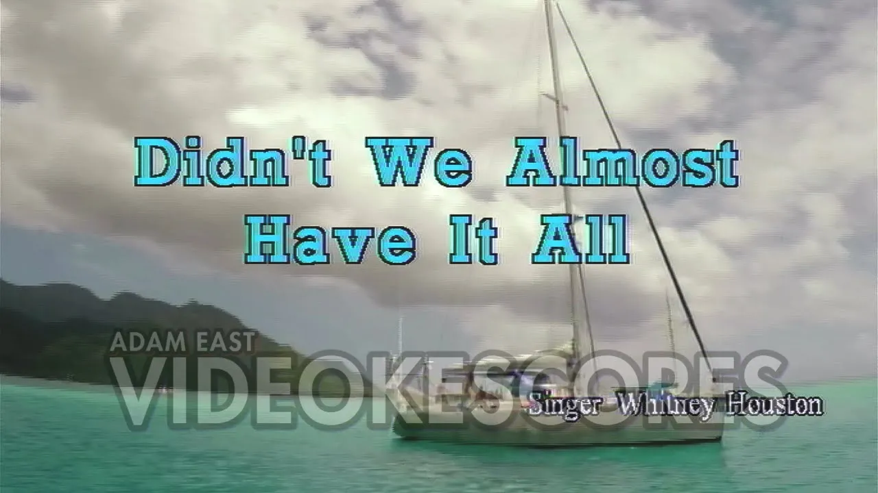 Whitney Houston - Didn't We Almost had It All (Karaoke/Lyrics/Instrumental)