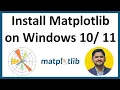 How to Install Matplotlib on Windows 11 Python Matplotlib Beginner Tutorial Amit Thinks