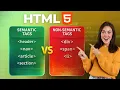 Semantic vs Non-Semantic Tags in HTML Complete Tutorial for Beginners