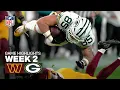 Washington Commanders vs Green Bay Packers Game Highlights 2025 NFL Season Week 2