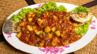 Ikan Siakap 3 Rasa Thai Style — Kuah Pekat Berkilat, Ikan Kekal Rangup