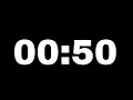 50-Second Countdown Timer No Sound Black Screen Focus Productivity Boost Timer VIP