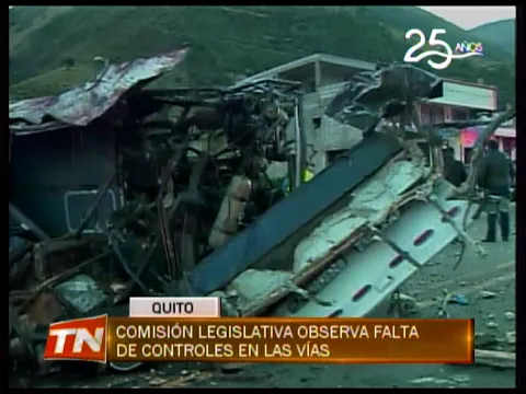 Comisión legislativa observa falta de controles en las vías