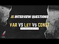 JavaScript let vs var vs const Explained Key Differences You Must Know