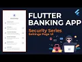 Banking App Security Settings Page UI 2025 Flutter Tutorial