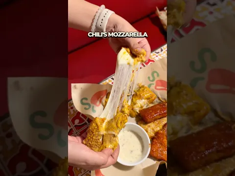 Chilli’s viral Mozzarella Sticks, trying the 4 new flavours 😍😍 #mozzarellasticks #mozzarella