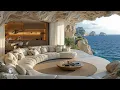 Download Lagu Cafe Jazz In Luxurious Villa | Gentle Jazz Melodies In Morning Sea For Relief Stress, Working