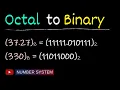 Convert octal to binary - Number system conversion