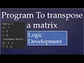 28 Program to transpose a matrix in Python