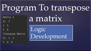 28 Program to transpose a matrix in Python