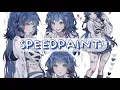 Redesigning my persona Character sheet Procreate Speedpaint