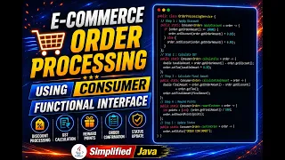 E-Commerce Order Processing Engine Java Consumer Functional Interface Real-Time Java 8 Example