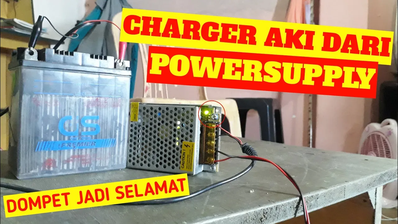 MEMBUAT CAS AKI 12VOLT AUTO CUT Murah & sederhana || Charger Battery 12volt