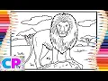 Lion Coloring - Sky