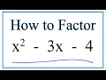 How to Solve x 2 - 3x