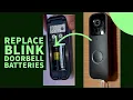 How to unmount Blink Doorbell replace batteries