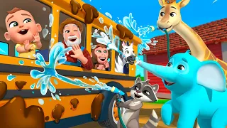 Baby Lala's Car Wash (Finger Family Song) | Lalafun Nursery Rhymes