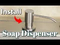 How To Install Kitchen Sink Soap Dispenser Easy Simple