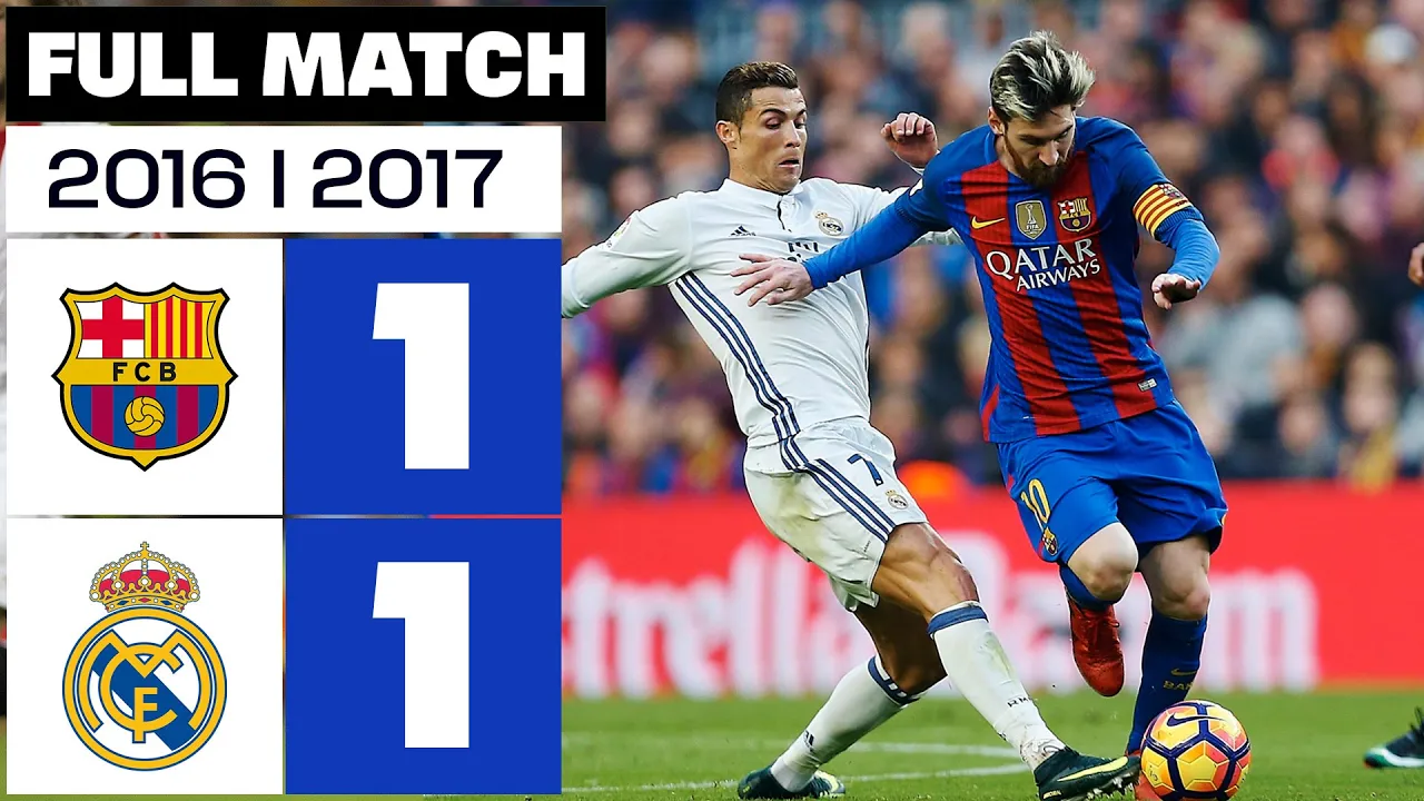 FC Barcelona vs Real Madrid (1-1) J14 2016/2017 - FULL MATCH