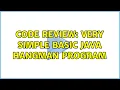 Code Review Very Simple Basic Java Hangman Program
