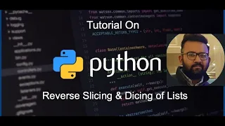 Python Tutorial for Beginners Reverse Slicing Dicing