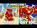 Download Lagu I Survived 100 Days as THE FLASH in HARDCORE Minecraft