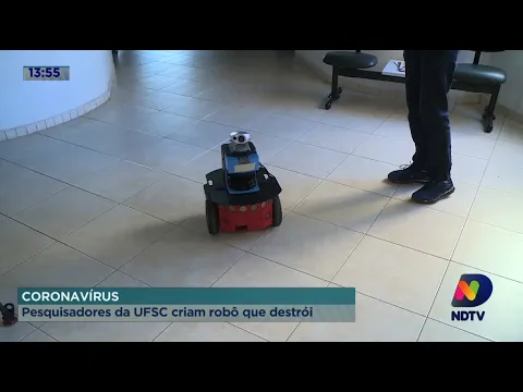 Pesquisadores da UFSC criam robô que destrói vírus do Covid-19