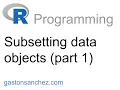 R Programming - Subsetting Objects Part 1