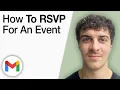 How to RSVP for an Event in Gmail 2025 Full Guide