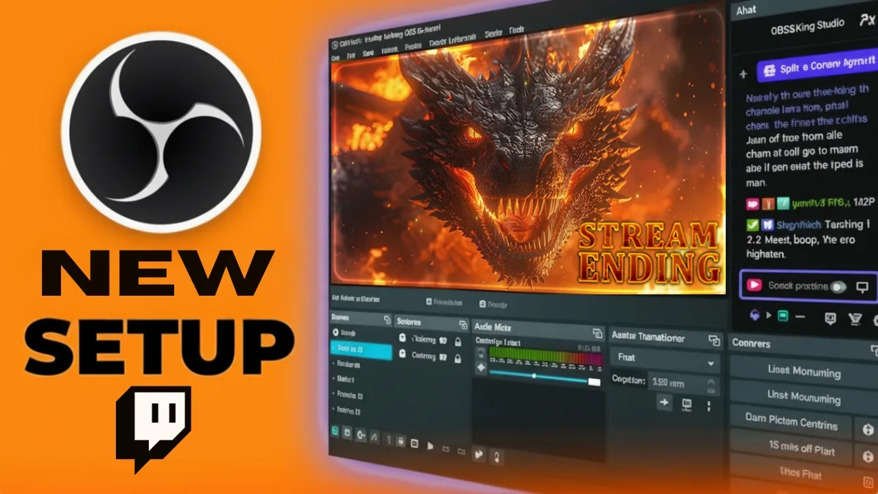 Animated Dragon Stream Overlay - Twitch, Kick & YouTube