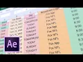 How an Excel Spreadsheet Saved Me Hours in After Effects