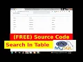 Live Search display value in table -AJAX