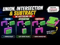 Union Subtract Intersect Commands in AutoCAD 3D Master Boolean Operations