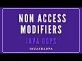 14 - Non Access Modifiers