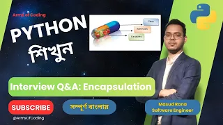 Interview Q A Encapsulation OOP Lesson 67 Python Bangla Full Course Python Bangla Tutorial