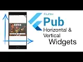 FLUTTER Scrollable Horizontal Vertical Widgets