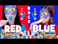 Download Lagu ASMR Blue VS Red Candy Race Challenge With Closed Eyes Mukbang