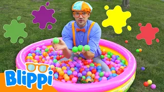 Learn Colors with the Blippi Ball Pit!🟠🟡 | Blippi Learns | Learn Colors and Science with Blippi!