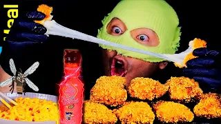 Ultimate Cheese Pull! Extra Spicy Buldak Sauce Crispy Chicken Mukbang 🧀🌶️ 🔥🤤
