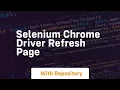 selenium chrome driver refresh page
