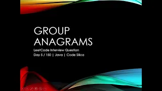 Group Anagrams LeetCode Interview Question HashMap Explained in Java