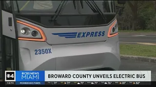 Broward County Transit unveils electric express coach bus