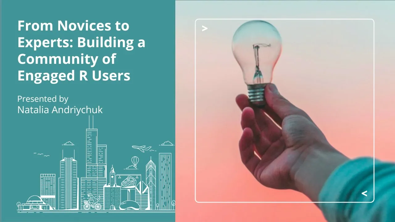 Image from From Novices to Experts: Building a Community of Engaged R Users