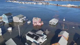 Check out this footage of a flooded Hampton Beach New Hampshire