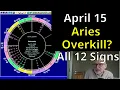 Wed April 15 2026 astrology ALL 12 SIGNS Aries gone crazy