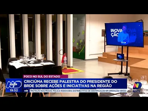 Presidente do BRDE destaca investimentos e projetos em palestra focada em Criciúma