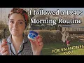 I followed a 1940s Morning Routine for a Vintage Valentines Date