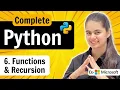 Lecture 6 Functions Recursion in Python Python Full Course