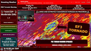 The Effingham IL EF3 Tornado as it Happened LIVE 26