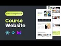 Build a Responsive Landing Page Course Website in React JS